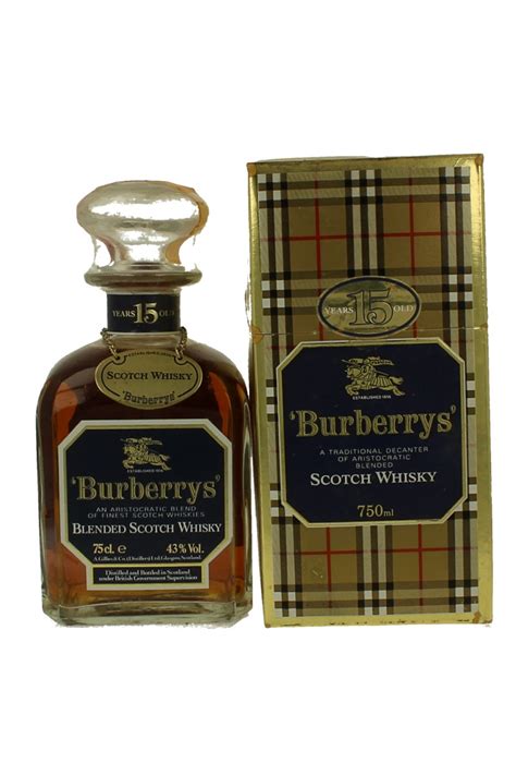 burberry scotch whisky|BURBERRYS' BLENDED Scotch Whisky 15 Years old .